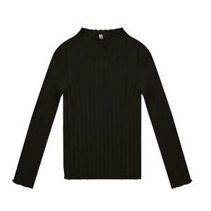Rylee Cru Ribbed Black Long Sleeve